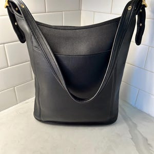 Coach Vintage Black Shoulder Bag - Etsy
