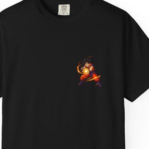 Fireball Martial Artist T-Shirt | Small Chest Graphic image 2