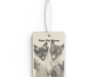 Personalized Pet Photo Car Air Freshener | Custom Pet Name