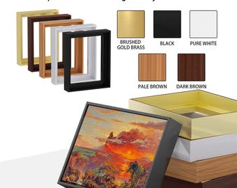 Canvas Floater Frame 1.25" Deep, Made in USA Floating Frame for Prints, Wall Art Display, Limited Time Deal