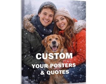 Memory Keepsake Personalized Family Canvas Print Custom Pet Photo Wall Art