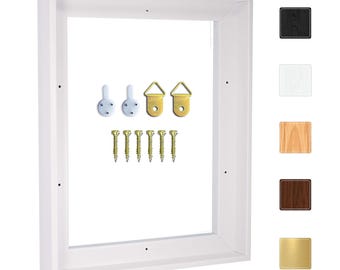 Gallery Picture Floater Frame for Prints 1.25" Deep, Wall Art Floating Frame, Limited Time Deal, Made in USA