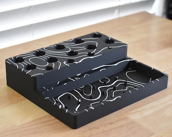Reloading Die Storage Block with Comparator and Bushing Tray