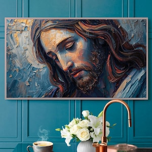 Marco de fotos de Jesús para TV Samsung, cristiano, católico, Cristo (descarga digital)