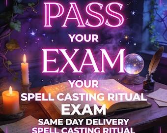 Rituale per superare l'esame, concentrazione nello studio ed energia per il successo, risultati accademici in giornata