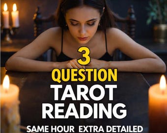 Lettura dei tarocchi in un'ora con 3 domande, consulenza su carriera, amore e anima gemella, risposte energetiche accurate, verità brutalmente onesta, guida spirituale rapida.