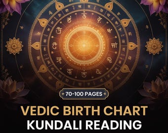 Vedic Astrology Birth Chart Reading, Kundali Analysis, Jyotish Astrology, Dasha and Nakshatra, Life Path, Soul Purpose Psychic Reading