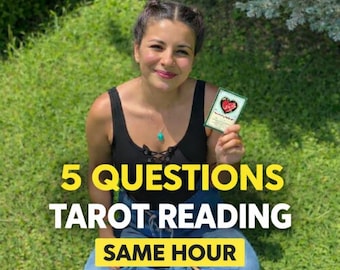 Lettura dei tarocchi con 5 domande in un'ora, approfondimenti psichici dettagliati sull'amore, tarocchi sulla carriera, consigli sinceri, previsioni rapide sul futuro