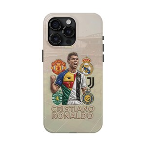 Coque pour portable Cristiano Ronaldo, légende du football | Couvercle en polycarbonate brillant image 9