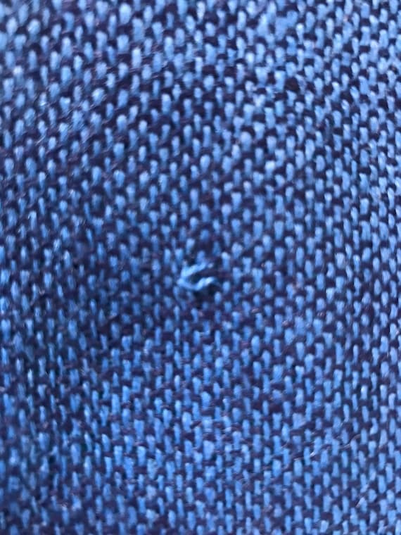 Blue Flowered Sequined Shawl - image 4