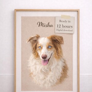 Custom Digital Pet Portrait, Illustration of pet, Personalized art, Dog art, Pet drawing, Digital download, Custom requests