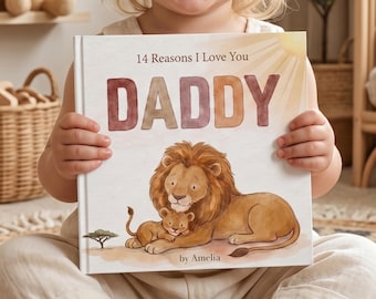 Personalized Fathers Day Book, Gift for Dad from Daughter, Why I Love Daddy