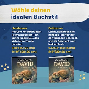Personalisiertes Kinderbuch mit Wunschnamen, Gute Nacht Buch Baby,Einschlafgeschichte & Einschlafbuch, Baby Geschenk zur Geburt,Taufgeschenk imagen 7