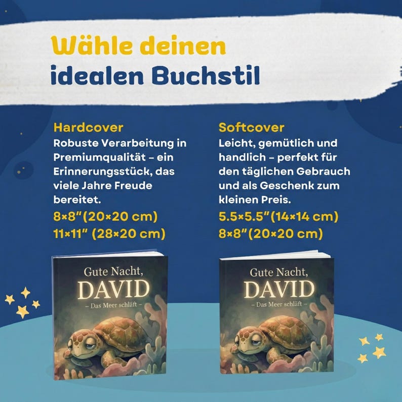 Personalisiertes Kinderbuch mit Wunschnamen, Gute Nacht Buch Baby,Einschlafgeschichte & Einschlafbuch, Baby Geschenk zur Geburt,Taufgeschenk imagen 7