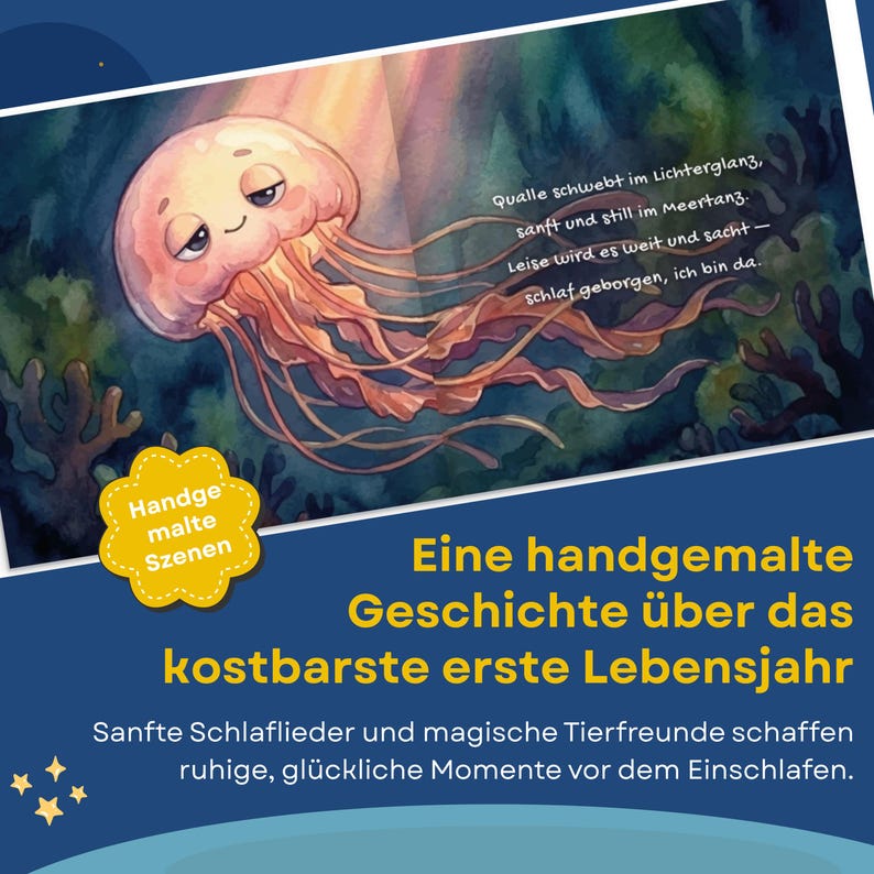 Personalisiertes Kinderbuch mit Wunschnamen, Gute Nacht Buch Baby,Einschlafgeschichte & Einschlafbuch, Baby Geschenk zur Geburt,Taufgeschenk imagen 9
