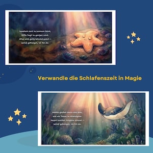 Personalisiertes Kinderbuch mit Wunschnamen, Gute Nacht Buch Baby,Einschlafgeschichte & Einschlafbuch, Baby Geschenk zur Geburt,Taufgeschenk imagen 4