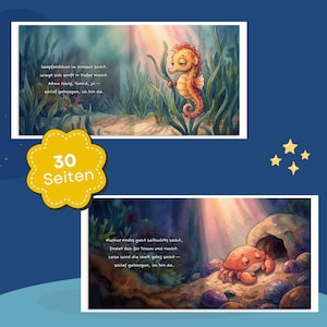 Personalisiertes Kinderbuch mit Wunschnamen, Gute Nacht Buch Baby,Einschlafgeschichte & Einschlafbuch, Baby Geschenk zur Geburt,Taufgeschenk imagen 6