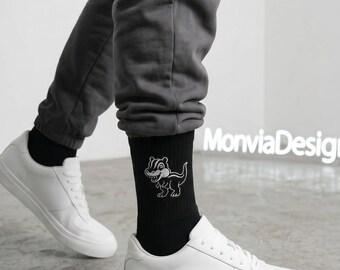 Broderade strumpor med personlig logotyp, halkfria strumpor med monogram, yogastrumpor med personlig text och grepp, brudtärnepresent