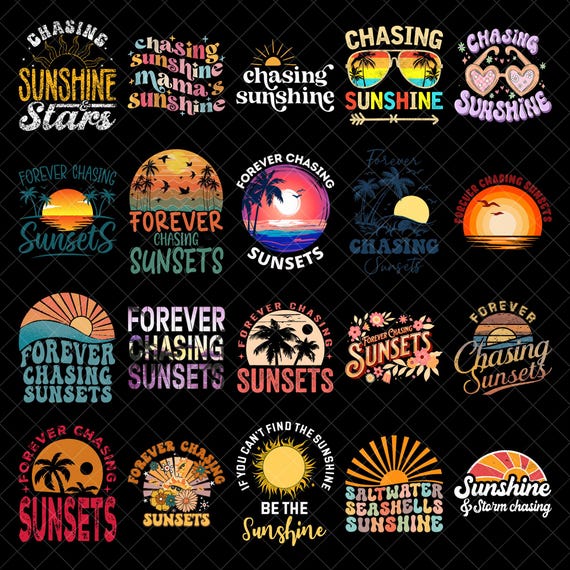 Chasing Sunshine Png, Cute Summer Png, Sunshine Quote Png, Daisy Png, Summer Png, Pink Sunglasses Clipart, Sunshine Lover Png, Feel Good Png