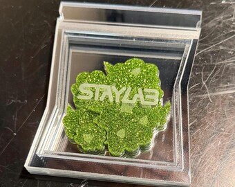 Pegatina acrílica 3D para bolsa de marihuana