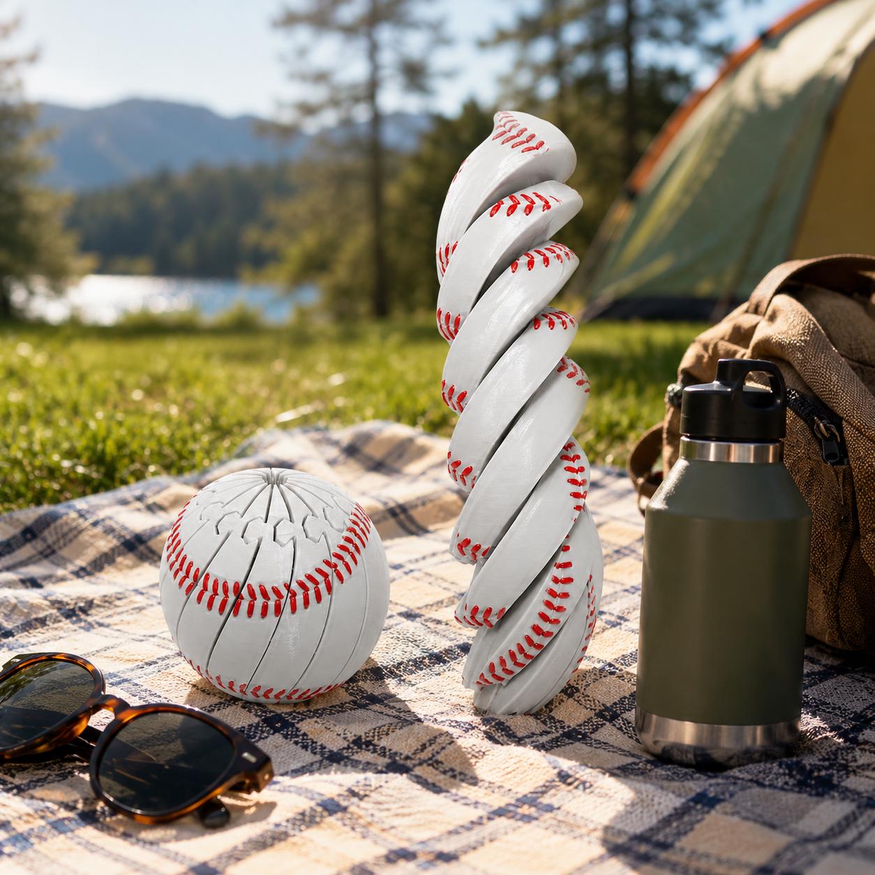3D Printed Twistable Baseball Fidget Toy, Baseball Lover Gift - Etsy