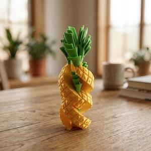 関節式パイナップルフィジェットトイ、無限フリップデスクペット、ストレス解消感覚ツール