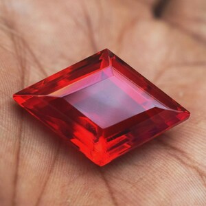 8 Ct Natura Burma Red Color Ruby Fancy Cut EGL Certified Loose Gemstone