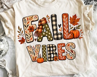 Fall vibes PNG, Pumpkin Season PNG, Retro Varsity Fall Shirt Design, Autumn Sublimation, Cute Girly Thanksgiving Digital Download