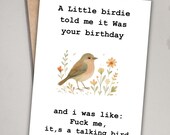 Funny Birthday Card Printable, Sarcastic Card, Cheeky Greeting Card, Instant Download Birthday Card for Friend