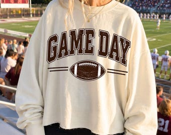 Game Day PNG, Football Shirt Design, Retro Sports Graphic, Football Season, Team Spirit Apparel, Touchdown Design, Sublimation Download