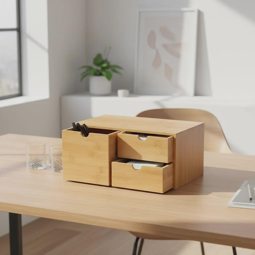 Handmade Bamboo Desk Organizer Drawer - Etsy
