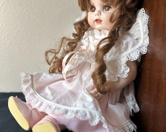 Title: Sweet Cricket | Positve Active Spirit Vessel | Vintage Porcelain Doll Seeking Gentle Keeper