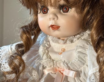 Title: Sweet Cricket | Positve Active Spirit Vessel | Vintage Porcelain Doll Seeking Gentle Keeper