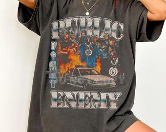 Vintage 90s Public Enemy Graphic Tee - Etsy UK