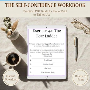 Self Confidence Workbook PDF | Build Unshakable Confidence in 30 Days | Mindset, Boundaries & Self-Belief Exercises
