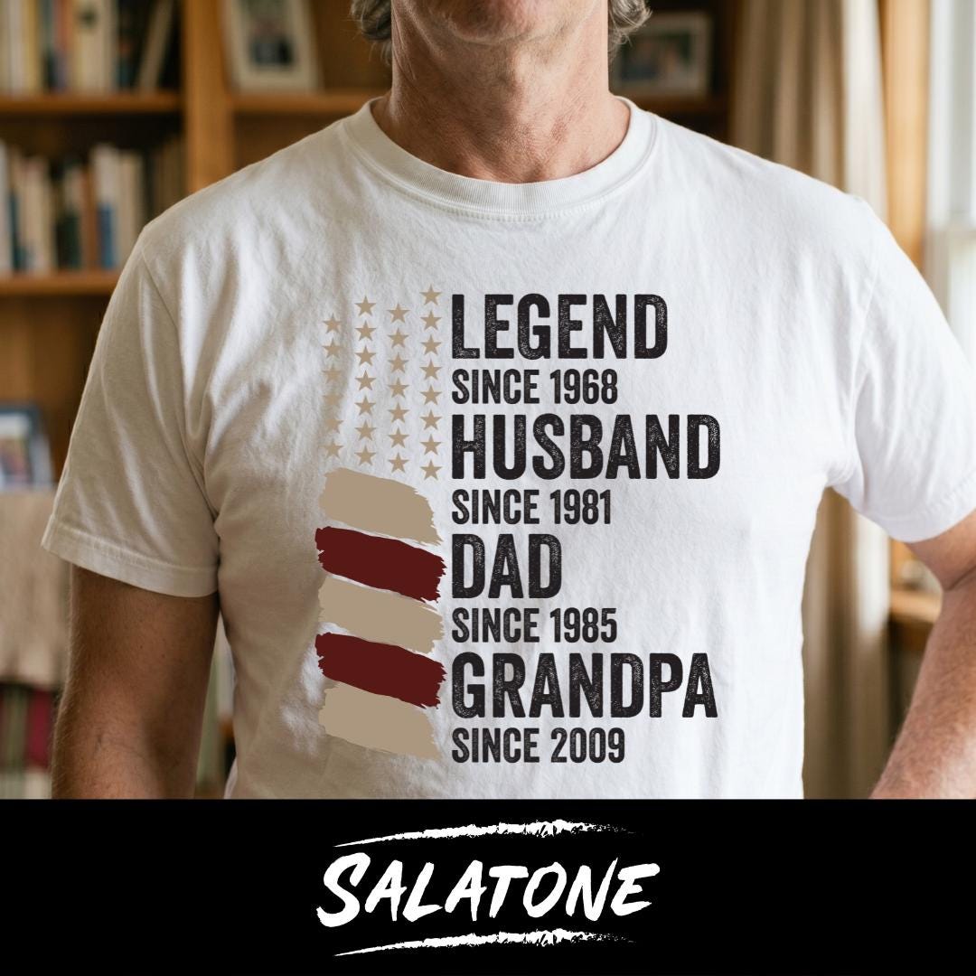 Legend Husband Dad Grandpa SVG | American Flag Father Day Designs | 1st Fathers Day Gift | Bonus Dad Shirt PNG | Fathers Day Bundle