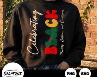 Black History Month SVG, Pan-African Colors, BHM Design (Digital Cut File)