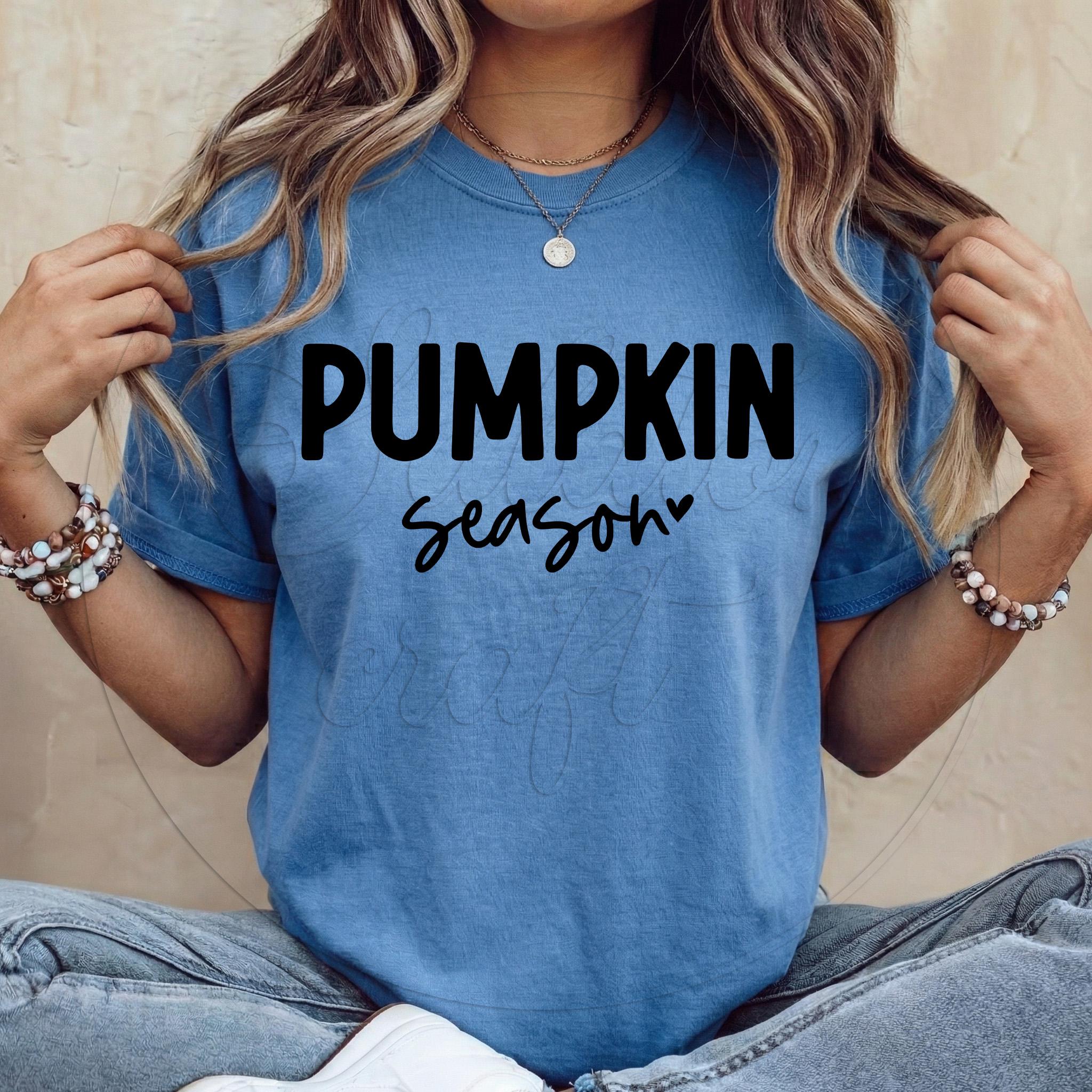 Pumpkin Season SVG | Minimalist Fall Shirt Cut File (Digital Download)