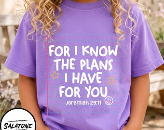 Jeremiah 29:11 Png Sublimation Design, Christian Back To School Shirt Png, Bible Verse Notebook Paper Digital Download