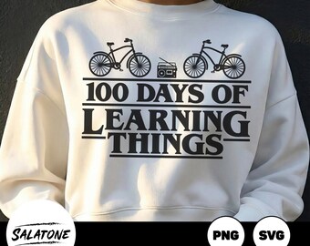 100 Days of School SVG, 100 Days of School Shirt PNG, Teacher Shirt, I Survived 100 Days of School, Chiefs Stitch Huntrix PNG Trending Now