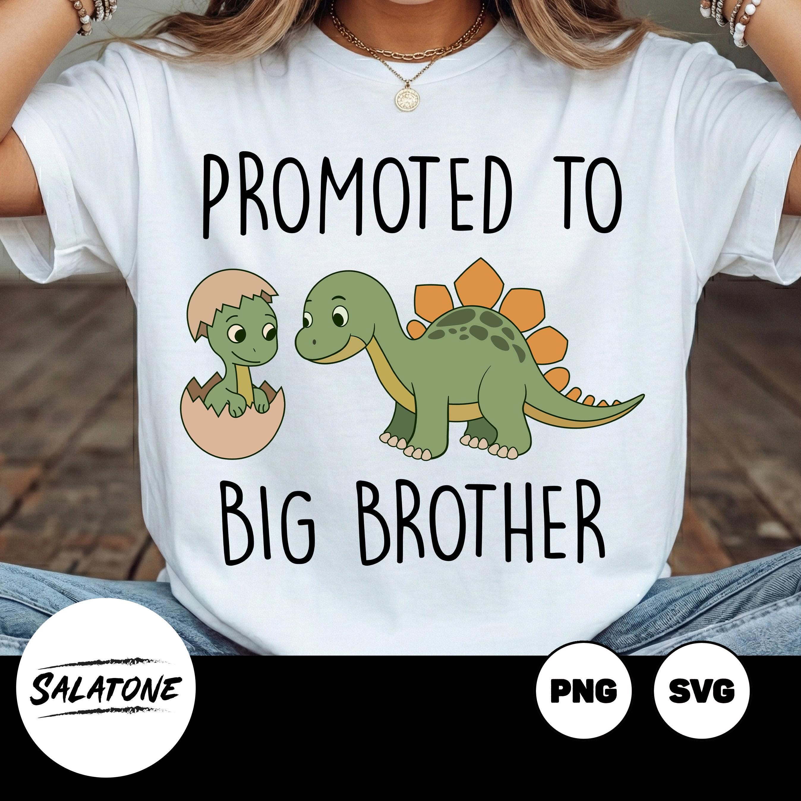 Promoted to Big Brother Dinosaur SVG,PNG (Digital Download)