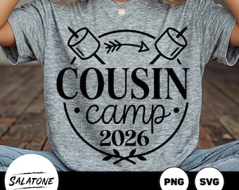 Cousin Camp 2026 SVG | Family Vacation Shirt Design (PNG, SVG)