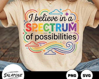 Spectrum of Possibilities SVG PNG | Neurodiversity Autism Awareness Digital File (Digital Download)
