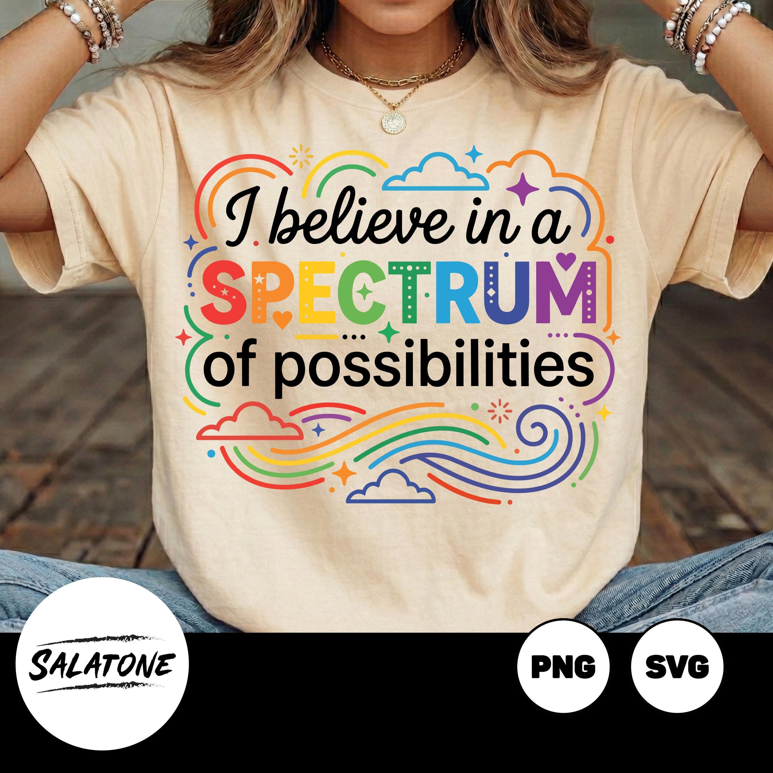 Spectrum of Possibilities SVG PNG | Neurodiversity Autism Awareness Digital File (Digital Download)