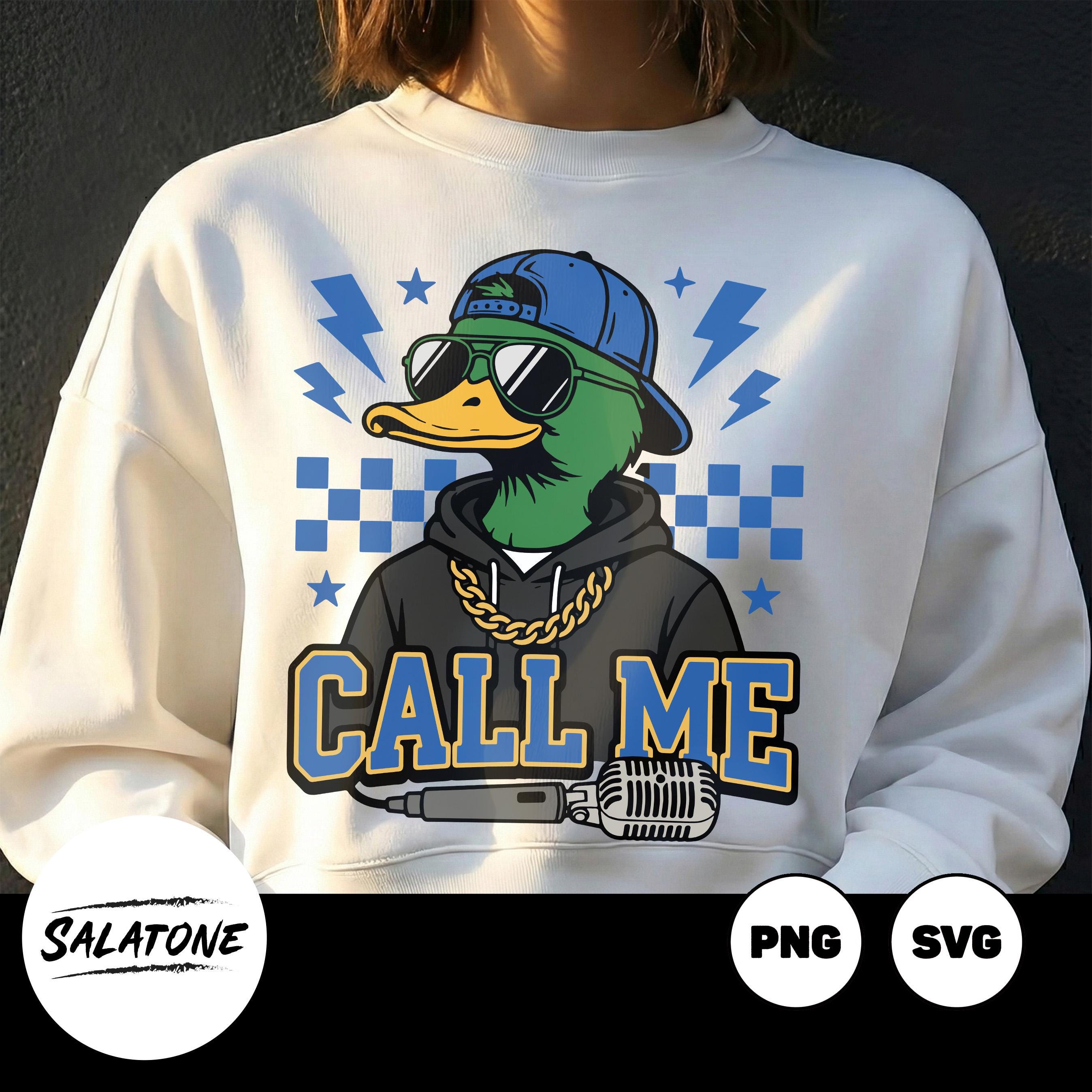 Hip Hop Duck SVG, Funny Rapper Clipart, Urban Sublimation (PNG, SVG)