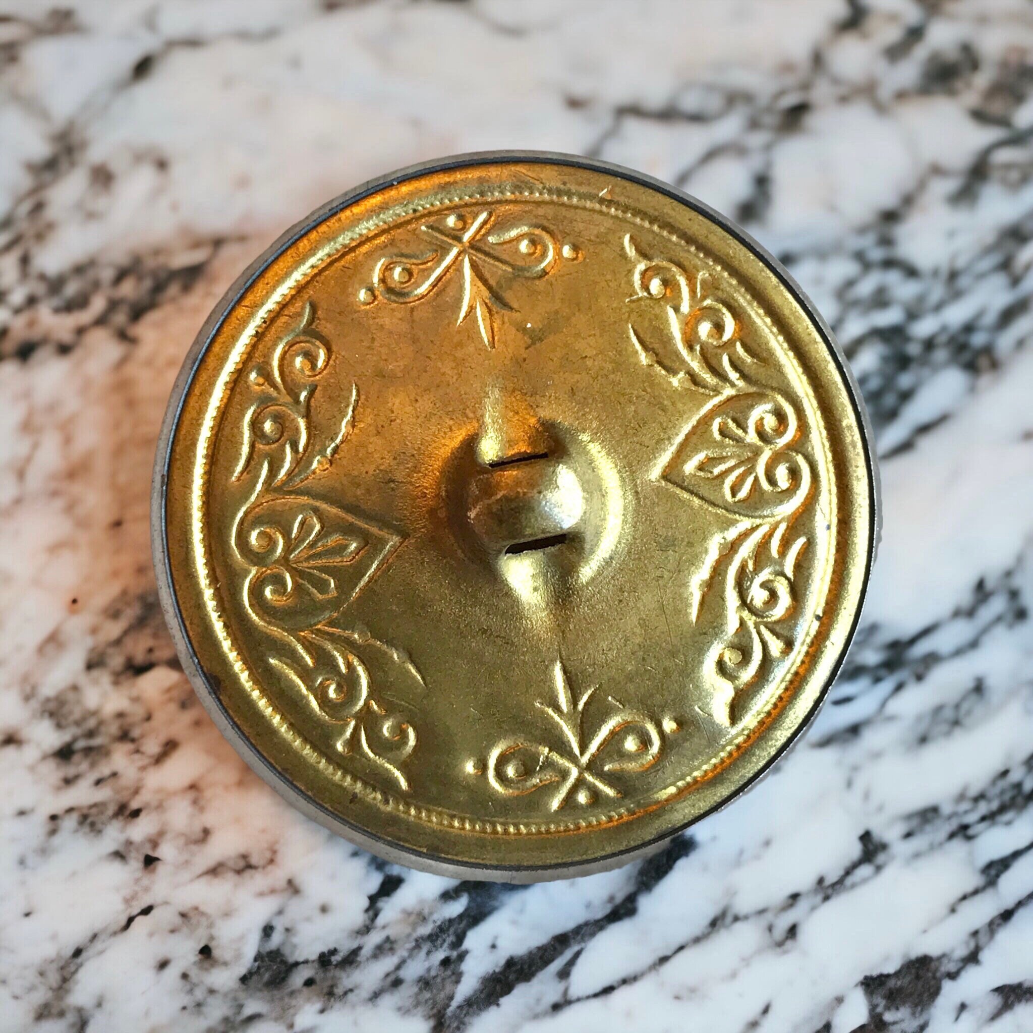 Vintage Victorian Antique Brass Button Cupid at Rest - Etsy