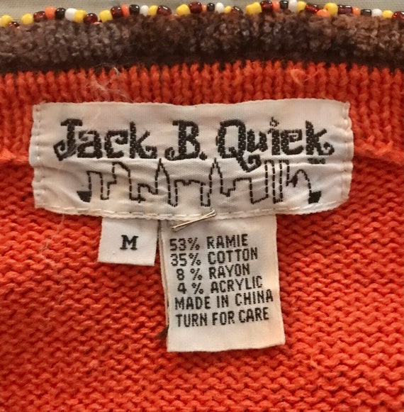 90’s Jack B. Quick Fall Thanksgiving Sweater Sz M… - image 10