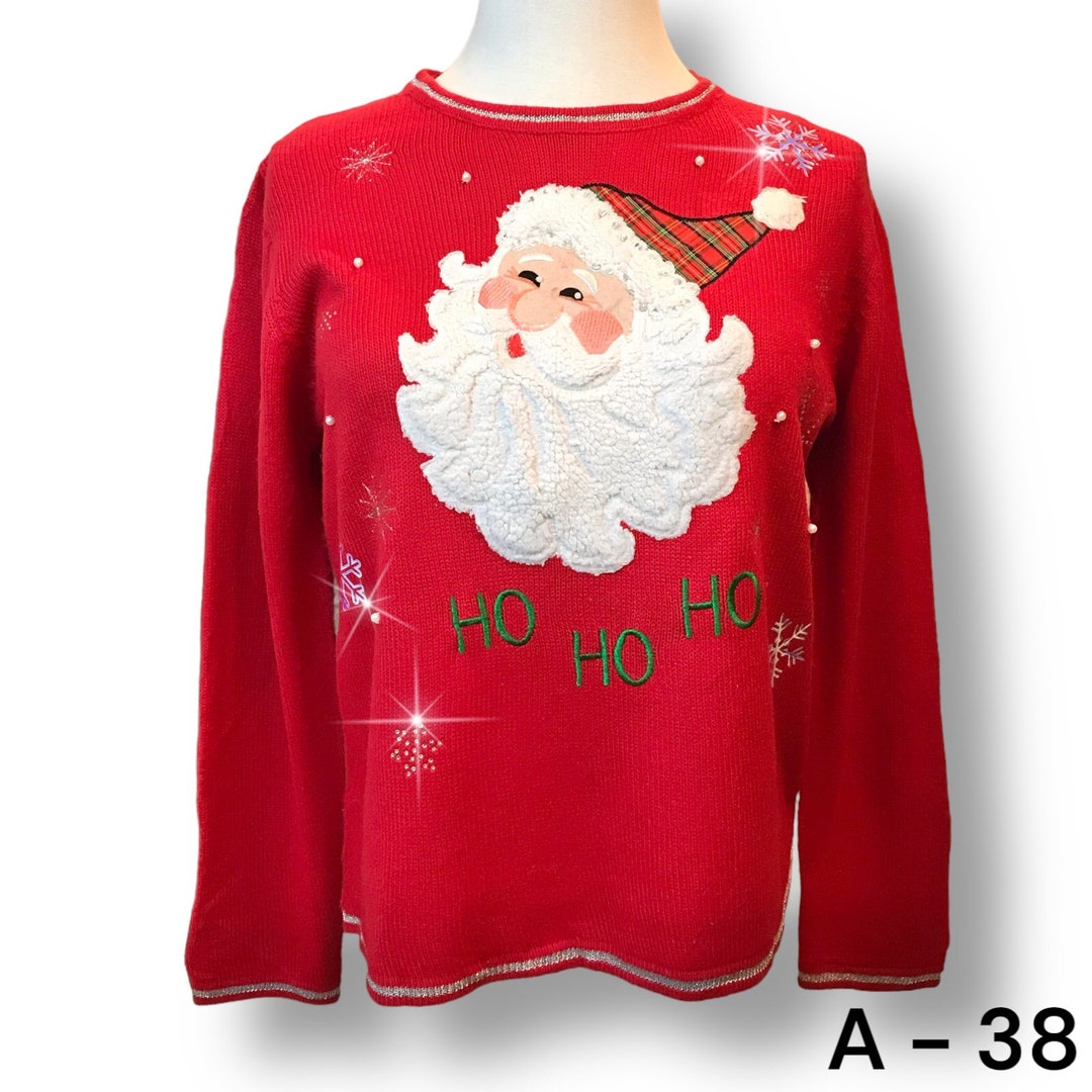 Santa is deals a red jumper