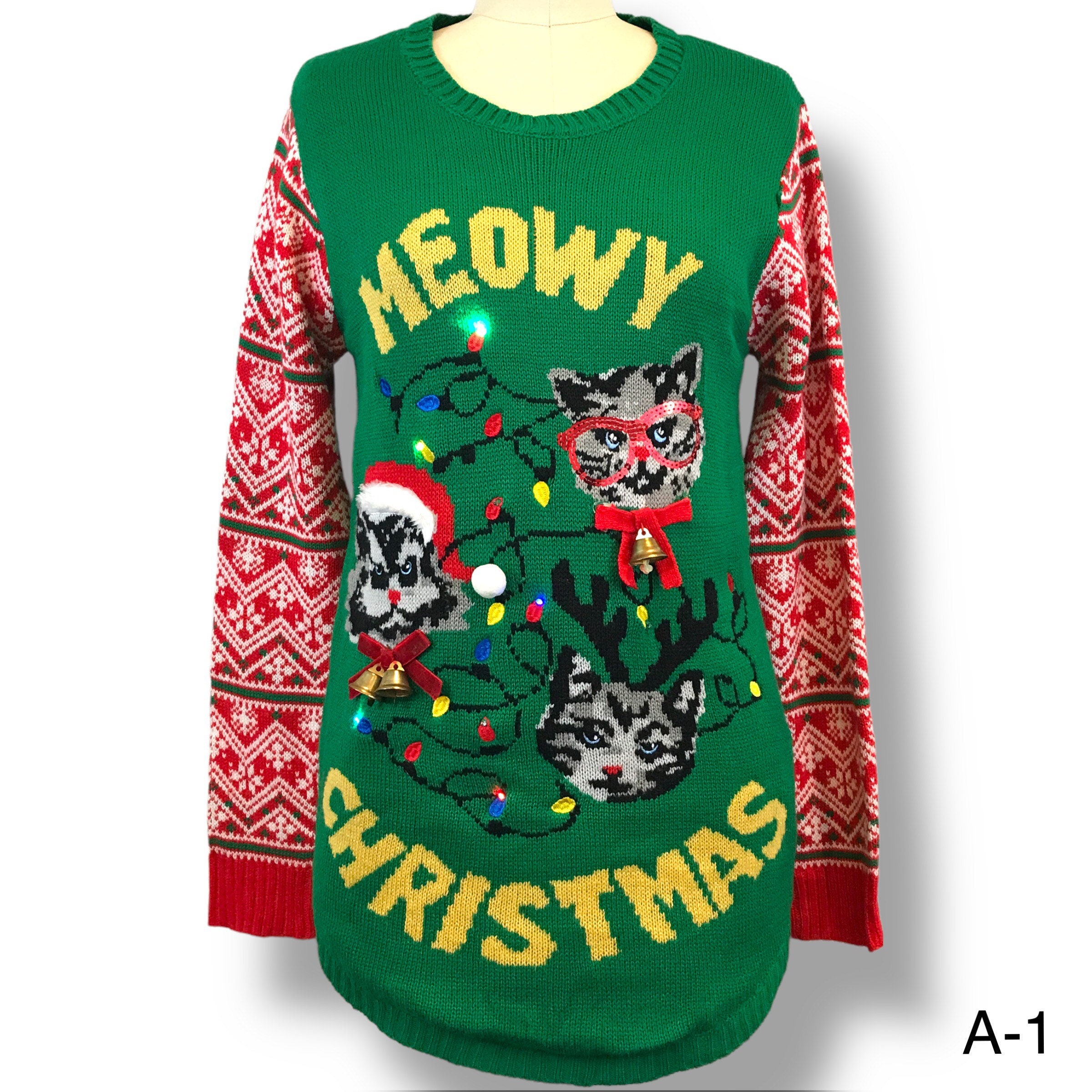 Light up Christmas Sweater - Etsy