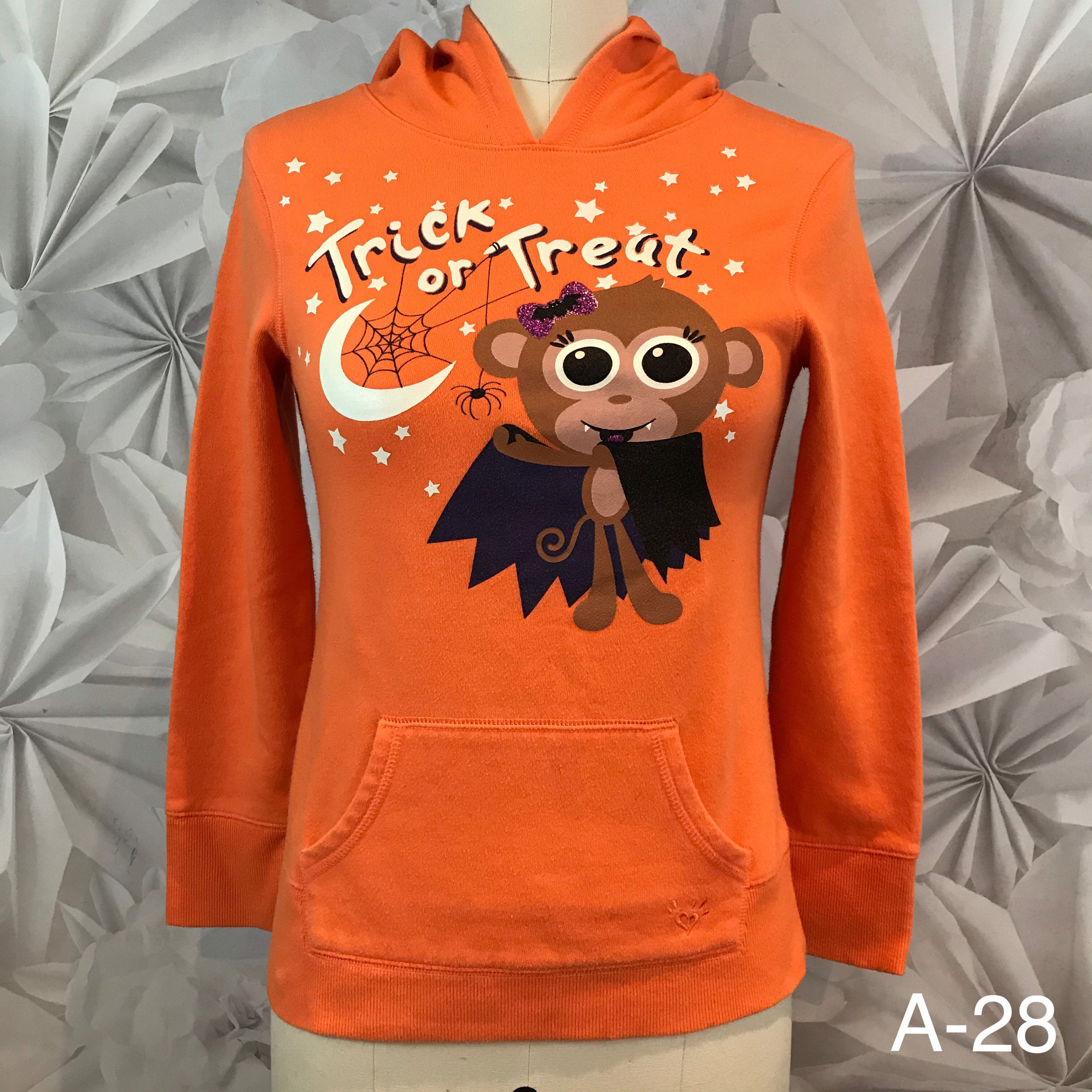 Halloween Justice Orange Hoodie Sweatshirt Trick or Treat Vampire